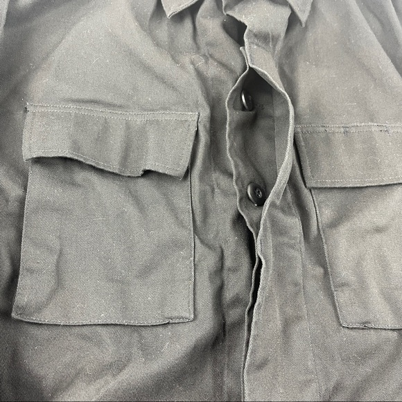 Propper Button Up Shirt Mens Large Long Black Pockets Heavy Duty - Picture 5 of 9